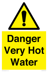 Danger Very Hot Water 